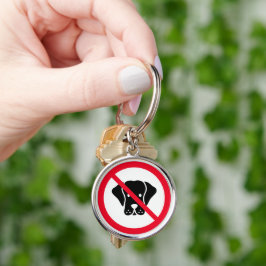 Llavero No se permite el Rótulo de perros | Keychain Premi