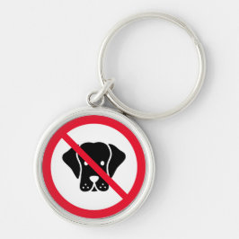 Llavero No se permite el Rótulo de perros | Keychain Premi
