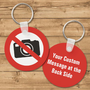 Llavero No se permiten fotos de Keychain