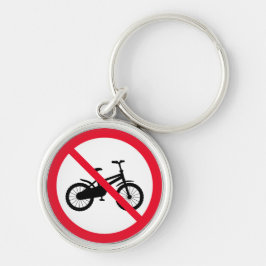 Llavero No se prohíbe el Rótulo en bicicleta | Keychain Pr
