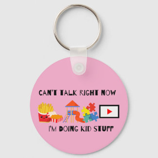 Llavero No se puede hablar ahora mismo Keychain Pink