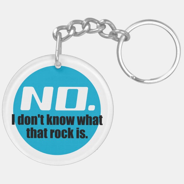 Llavero No sé qué es esa roca (azul) (Izquierda Bajo)