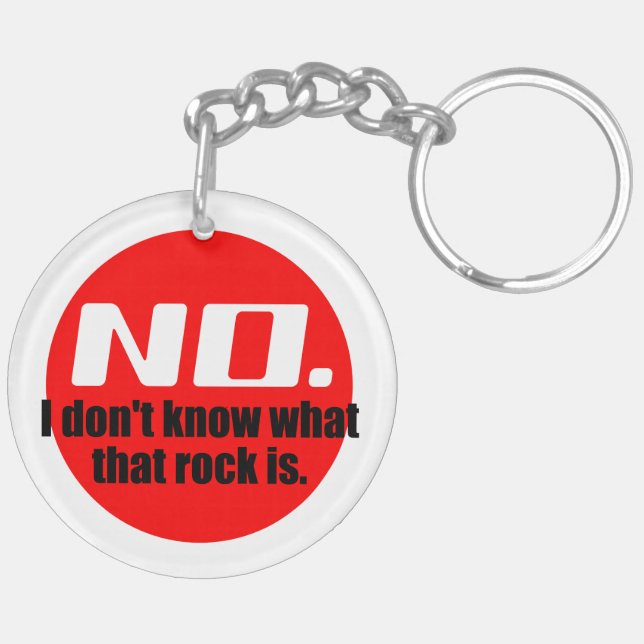 Llavero No sé qué es esa roca (roja) (Izquierda Bajo)