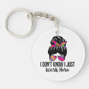 Llavero No sé que solo trabajo aquí curiosas citas de sarc