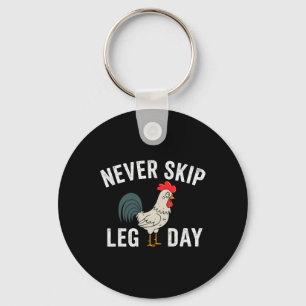 Llavero No se salte el día de las piernas Gym Rooster Grac