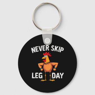 Llavero No se salte el día de las piernas Gym Rooster Grac