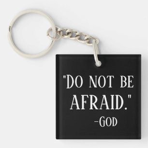 Llavero NO SEA cristiano lindo de la impresión ASUSTADA d