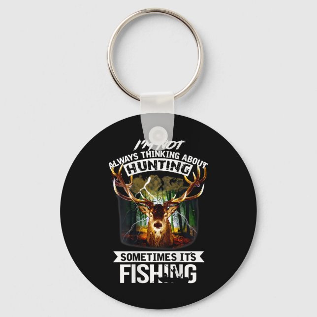 Llavero No siempre pienso en cazar a veces (Anverso)