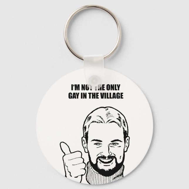 Llavero No soy el único gay de la aldea (Anverso)