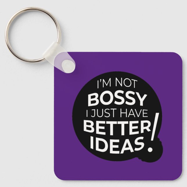 Llavero No soy jefe, solo tengo mejores ideas keychain (Anverso)