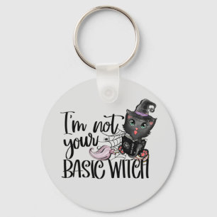 Llavero No soy tu bruja básica Gato negro salvaje
