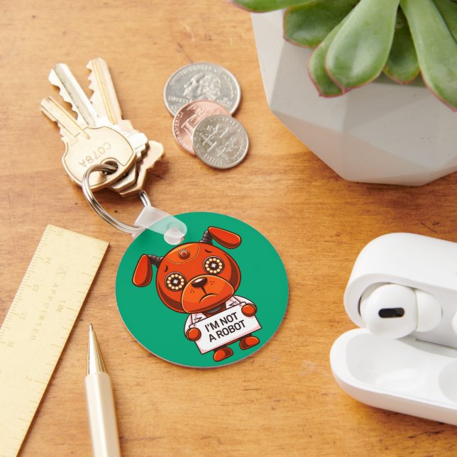 Llavero No soy un perro lindo robot (Escritorio )