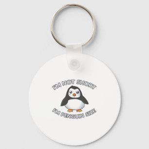 Llavero No soy un pingüino corto