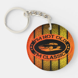 Llavero No soy un viejo Keychain acrílico