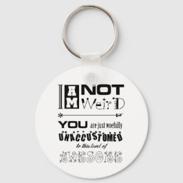 Llavero No soy Weird Keychain