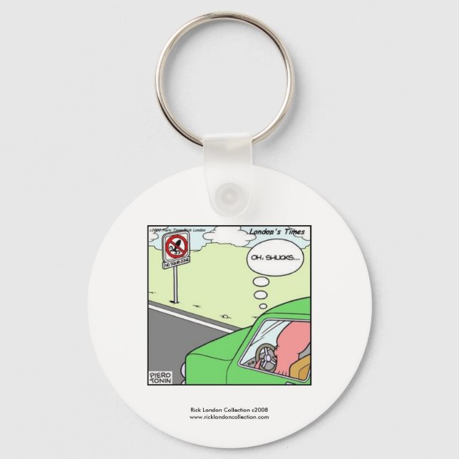 Llavero No Squid Zone Hilarious Personalizado Keychain (Anverso)