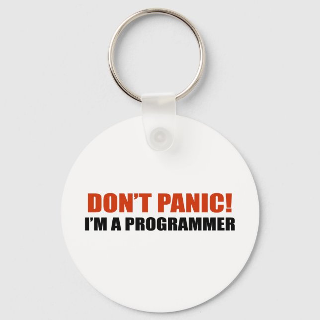 Llavero No te asustes. Soy programador (Anverso)