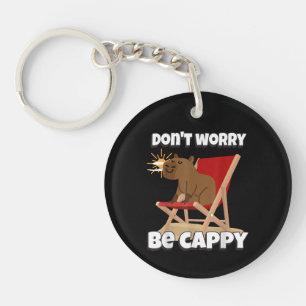 Llavero No te preocupes, sé Cappy, regalo de carpincho lin