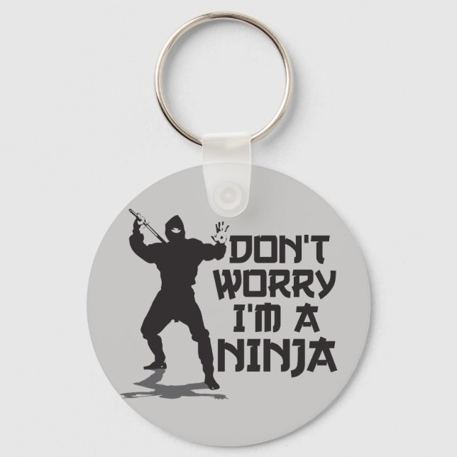 Llavero No te preocupes, soy un Ninja (Anverso)