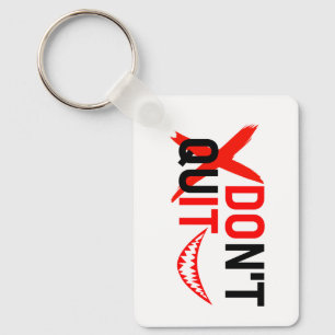 Llavero NO TE RINDAS – Diseño de Motivación Rojo Intenso