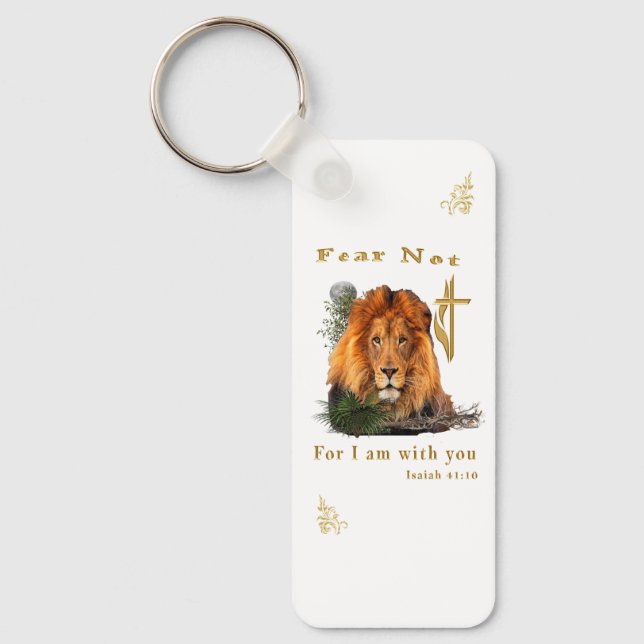 Llavero No teman a Isaías 41:10 (Anverso)