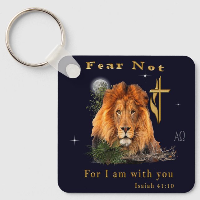 Llavero No teman a Isaías 41:10 (Anverso)