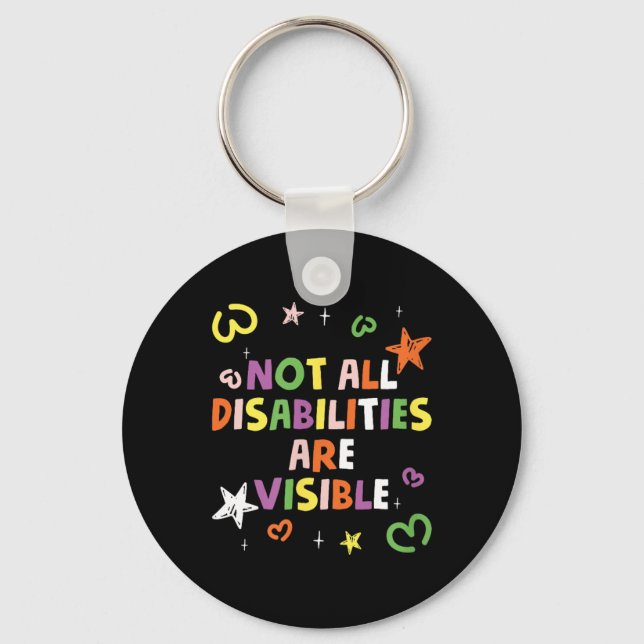 Llavero No Todas Las Discapacidades Son Conscientes De Las (Anverso)