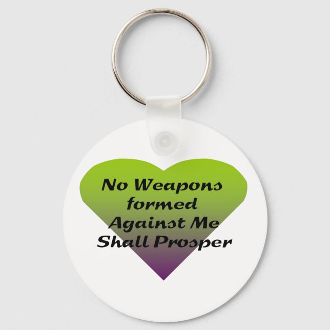 Llavero No Weapons formed against me shall prosper (Anverso)
