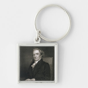 Llavero Noah Webster (1758-1843) grabado por Frederick W.