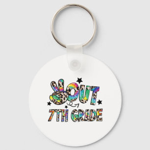 Llavero Noche de aguijón de sétimo grado feliz último día 