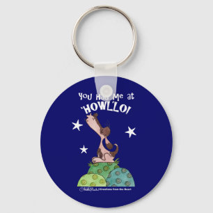 Llavero Noche de Howling Basset Hound