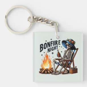 Llavero Noche de la hoguera - Beber esqueleto cerca del fu
