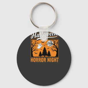 Llavero Noche de Terror de Halloween Bosque Embrujado Retr