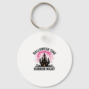 Llavero Noche de Terror de Halloween Vintage Castillo Embr
