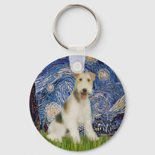Llavero Noche estrellada - Cable Fox Terrier (M)