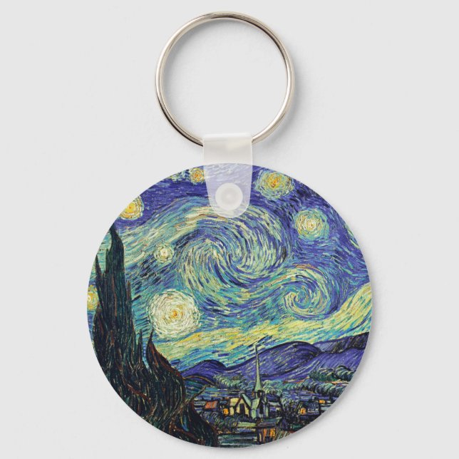 Llavero Noche estrellada de van Gogh (Anverso)