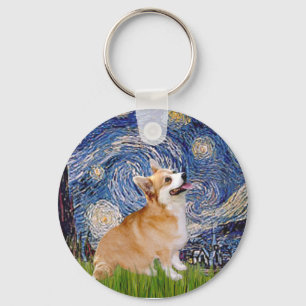 Llavero Noche estrellada - Pembroke Welsh Corgi 7b