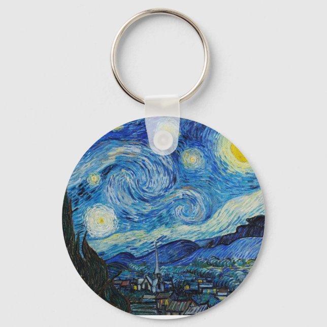 Llavero Noche estrellada, Van Gogh (Reverso )
