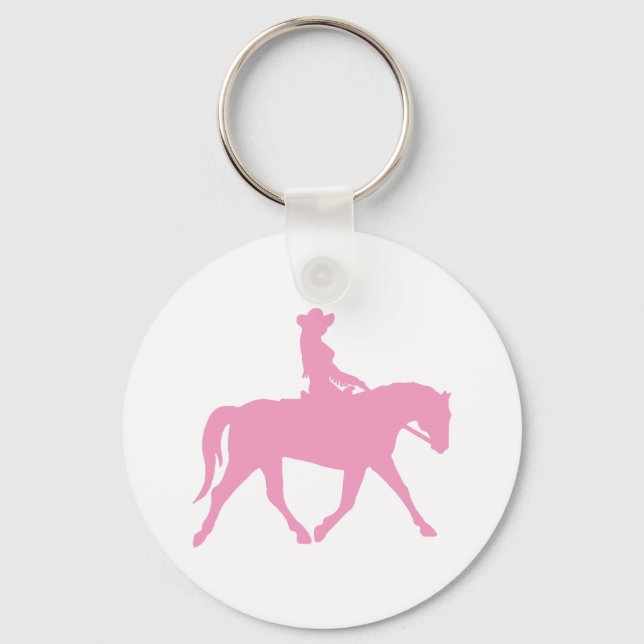 Llavero Noche montando su caballo (rosa) (Anverso)