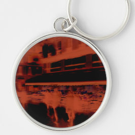 Llavero Noche roja de París. Movimiento borroso de Guay