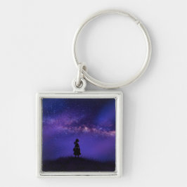 Llavero Noche solitaria y estrellada