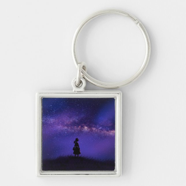 Llavero Noche solitaria y estrellada (Frente)