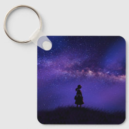 Llavero Noche solitaria y estrellada