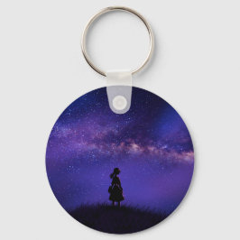 Llavero Noche solitaria y estrellada