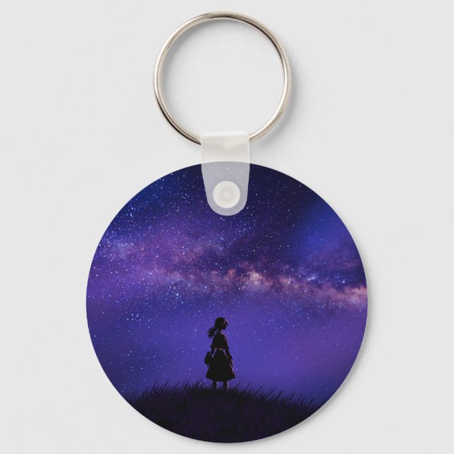 Llavero Noche solitaria y estrellada (Anverso)