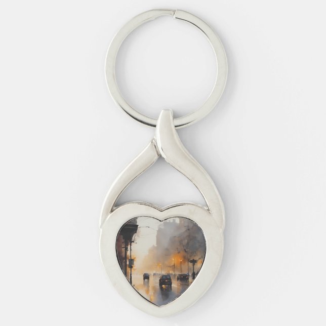Llavero Noche urbana Misty (Anverso)