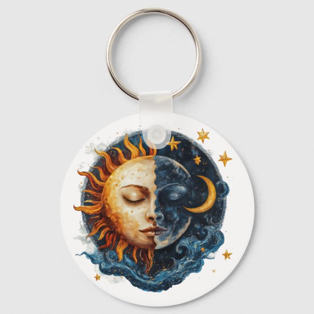 Llavero Noche y Día Místico (Anverso)