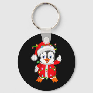 Llavero Nochebuena pingüino iluminando el pingüino Cristo