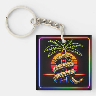 Llavero Noches de Miami Neon opulencia diamante