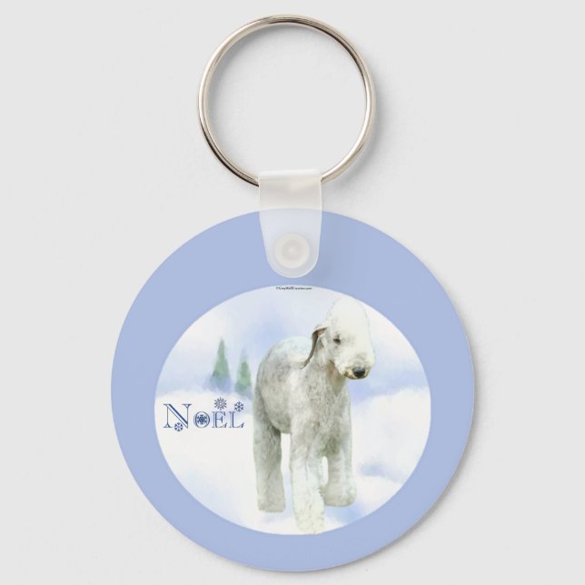 Llavero Noel Bedlington Terrier (Anverso)